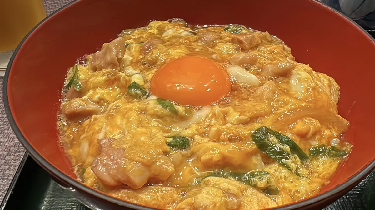 親子丼アップ