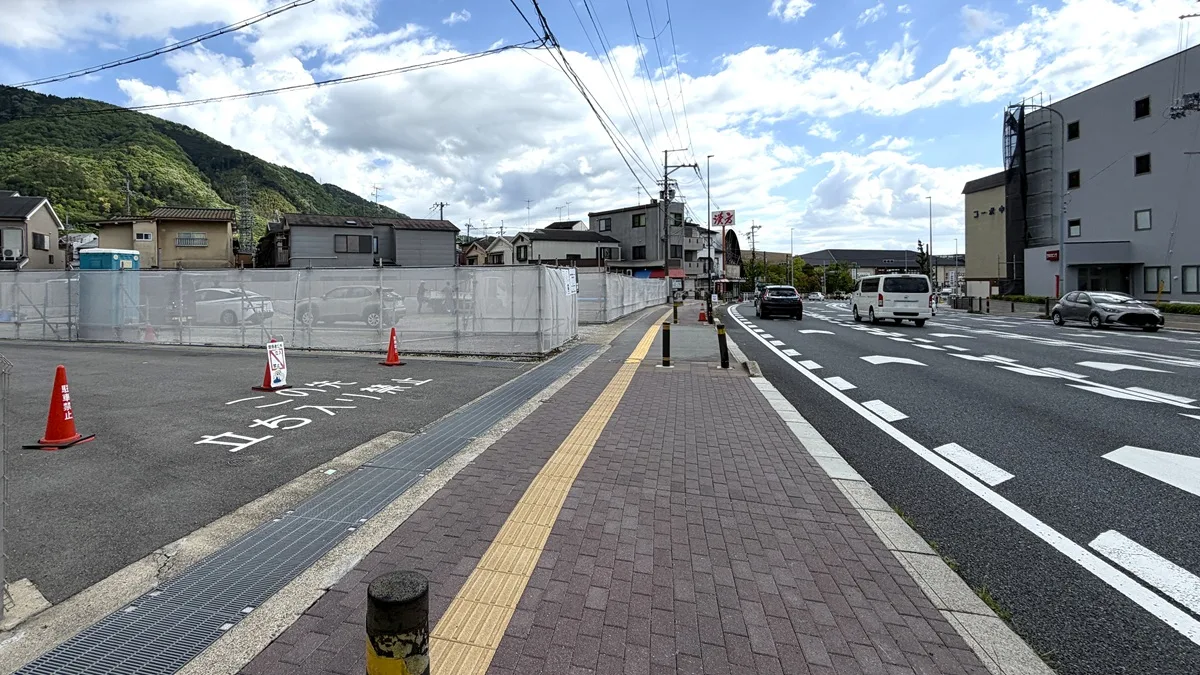 ラーメン魁力屋 京都東インター店新築工事の現場外観